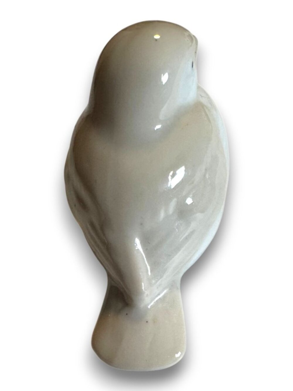 Vintage Ceramic Sparrow Bird Figurine Small Glossy Porcelain Songbird Statue Tan - Picture 2 of 10